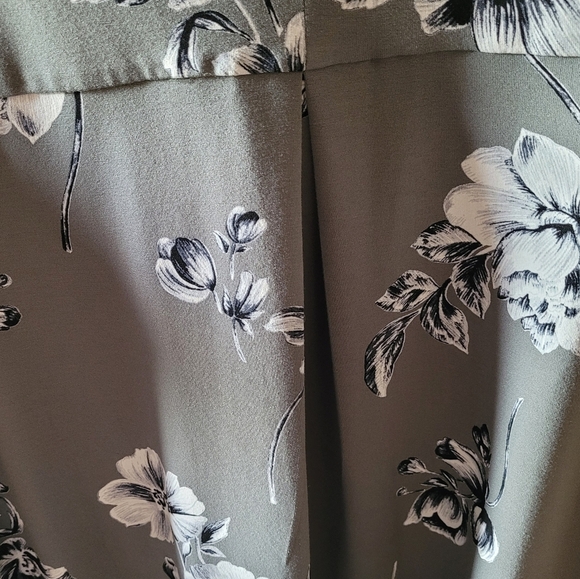 J.Jill Wearever Collection Green Floral Dress Knit Size XL - Picture 4 of 6